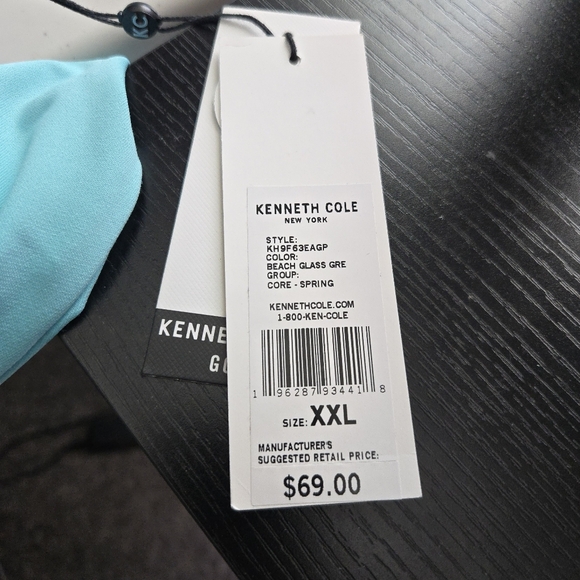 Kenneth Cole Golf Mens Size 2XL Green Performance Wicking Quarter Zip 102025 - Picture 9 of 9